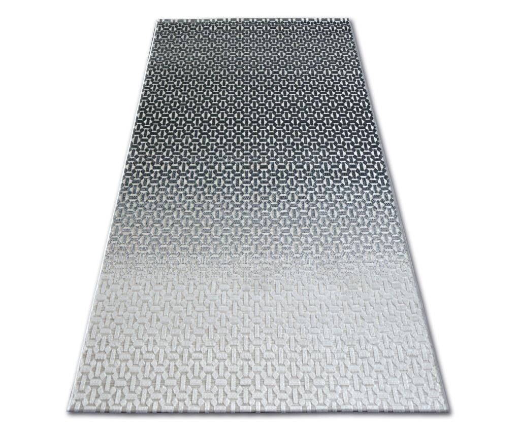  Lisboa szőnyeg  27208/356 Structural Fekete Szürke 120x170 cm 120x170 cm