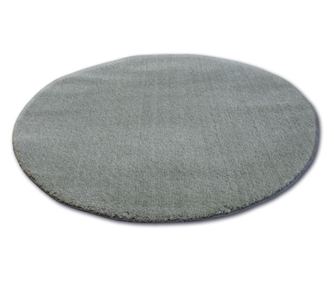 Shaggy szőnyeg kör micro zöld kerék 80 cm 80 cm