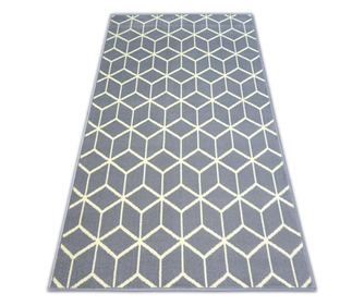 Koberec BCF BASE CUBE 3956 čtverce šedá 185x270 cm  185x270 cm