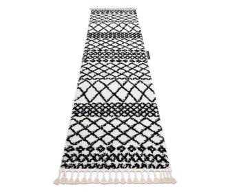 Běhoun BERBER SAFI, bílá - střapce, do kuchyně, předsíně, chodby, haly  60x250 cm  60x250 cm
