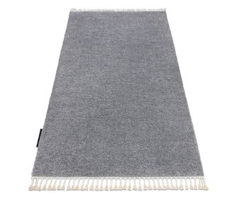 Килим BERBER 9000 светло сив шаги ресни 240x330 cm  240x330 см