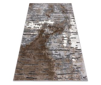 Moderní koberec COZY 8876 Rio - Strukturální,  dvě úrovně rouna, hnědý 80x150 cm  80x150 cm