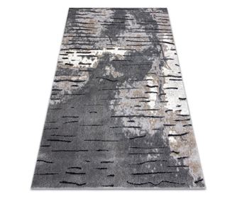 модерен килим COZY 8876 Rio structural две нива на руно сив 120x170 cm  120x170 см