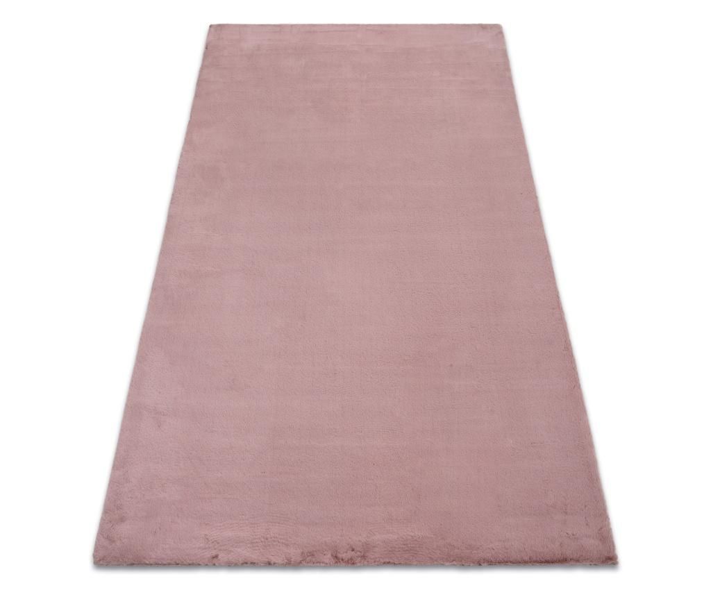 BUNNY rug pink FAUX RABBIT FUR 180x270 cm 180x270 cm