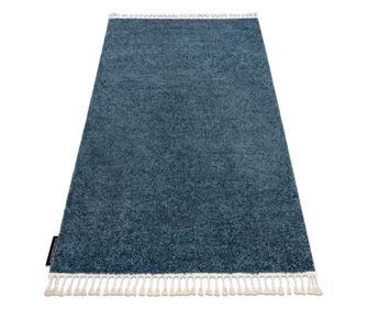 Covor Berber 9000 albastru Franjuri shaggy 80x150 cm  80x150 cm