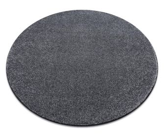Килим колело SAN MIGUEL сив 97 обикновен плътен цвят кръг 133 cm  P133 см