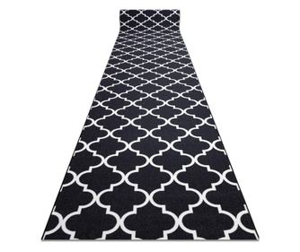 Csúszásgátló futó szőnyeg  LÓHERE MAROKKÓI fekete Trellis 67 cm 30350 67x570 cm