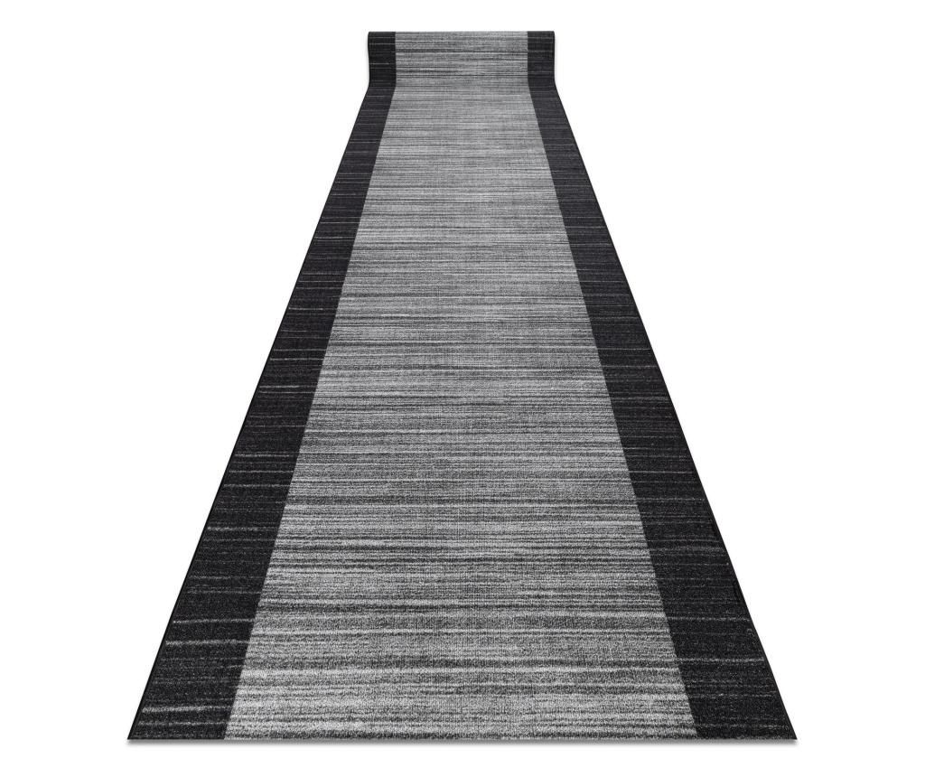 Non-slip Backed Hallway Runner 100 cm STREIFEN anthracite 100x400 cm