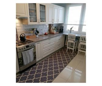 Csúszásgátló futó szőnyeg  LÓHERE MAROKKÓI 80 cm szürke Trellis 30352 80x940 cm