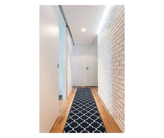 Csúszásgátló futó szőnyeg  LÓHERE MAROKKÓI fekete Trellis 57 cm 30350 57x700 cm