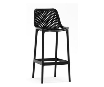 RAKI LONDON AIR Scaun bar negru, polipropilena, 52x44xh105cm