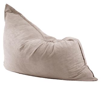 Fotoliu tip Perna Magic Pillow XXL, Dark Beige Gama Plush Honey umplut cu fulgi de burete memory mix