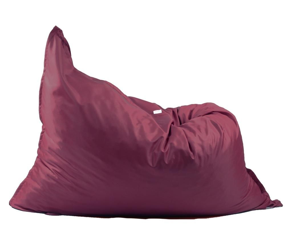 Magic Pillow XXL Beanbag, Panama Burgundy, suitable for outdoor use, filled with memory foam flakes Pufrelax, Burgundy