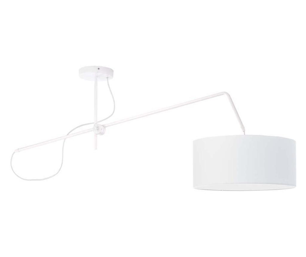 Bílá závěsná lampa RIO