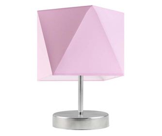 Stolna lampa PASADENA Četkani čelik Svijetlo ružičasta