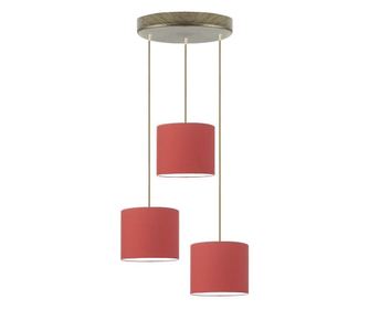 PUEBLO Viseča svetilka Starinsko zlata Rdeča