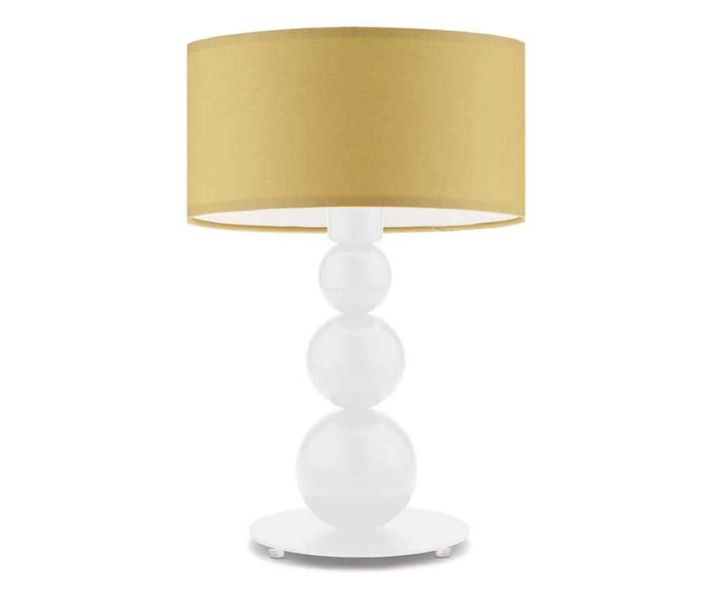 Namizna svetilka HONOLULU bela gorčica