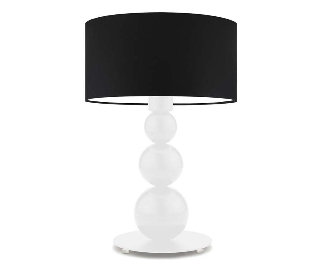 Namizna svetilka HONOLULU bela črna