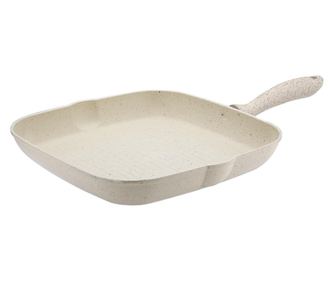 HASCEVHER GRANITE Tigaie grill 28cm crem