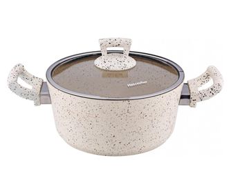 HASCEVHER GRANITE Oala 22x10,5cm 4l crem
