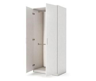 Dulap 2 usi, B2, 200x90x50 cm, PAL 18mm, Alb Lara Modul, 2021, PAL, 90x50x200 cm, Alb Mat