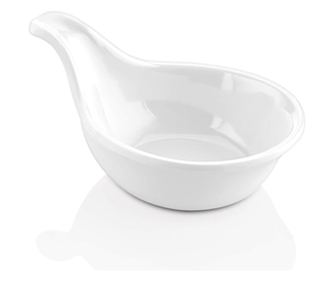 RAKI Bol sos cu maner 10,5x7,5cm 80ml melamina, alb