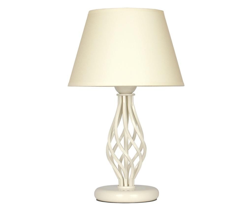 ATLAS cream table lamp, Chintz Cream lampshade, 1xE27