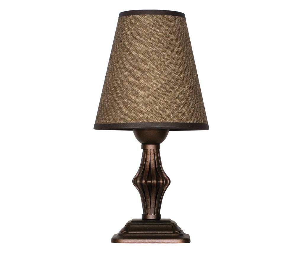 ASHLEY table lamp, patina finish, Sami Brown shade, 1xE27 16x16x32.5 cm