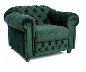Fotoliu Chesterfield culoarea verde Alberta Casa
