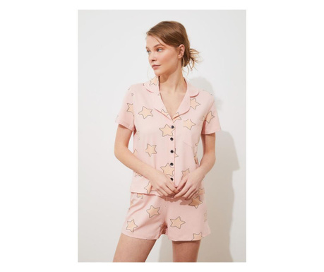 Pijama dama Trendyol, Maia, roz pudra
