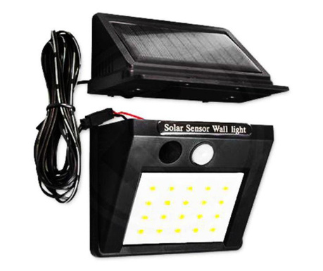 Соларна LED лампа със сензор за движение 20 SMD 2.5 м