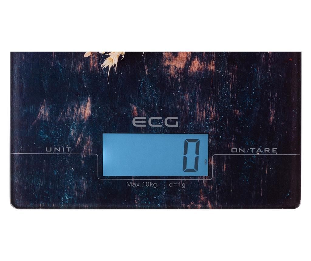 Cantar de bucatarie ECG KV 1021 Berries, 10 kg, precizie 1g, TARA, afisaj LCD, sticla securizata 3mm - 4