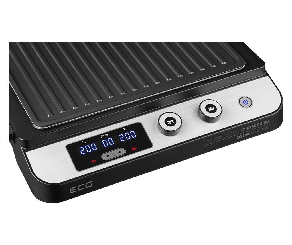 Grill ECG KG 1000 Gourmet Contact, 2000 W, 2 termostate independente - 3