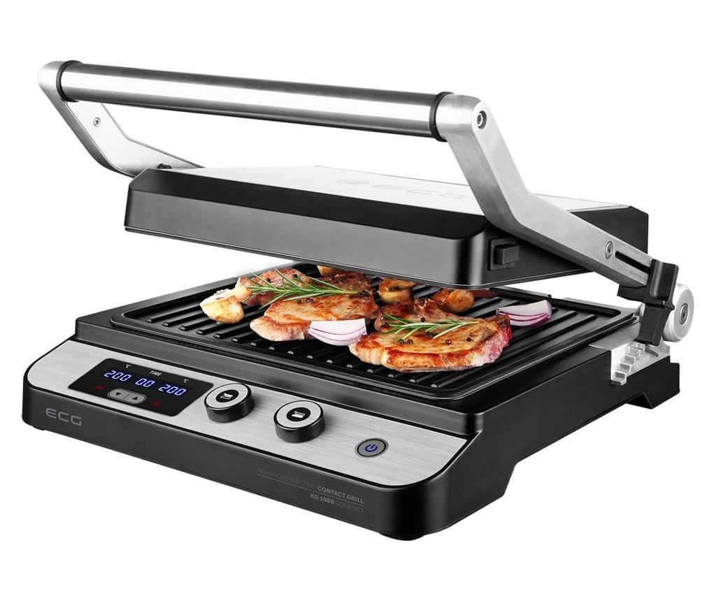 Grill ECG KG 1000 Gourmet Contact, 2000 W, 2 termostate independente - 5