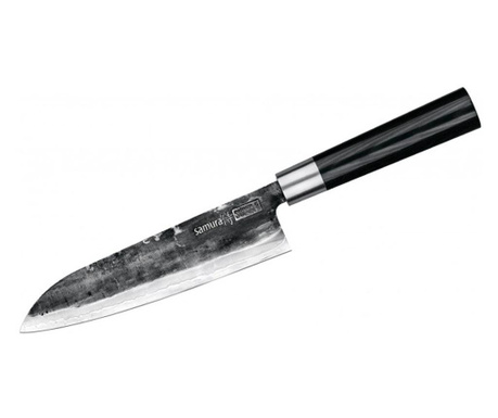 Cutit santoku Samura Super 5, otel japonez AUS 10, HRC 60, 18 cm