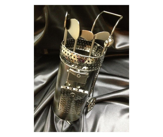 Suport metal pentru Sticla Vin, model Jucator Golf, H 53 cm