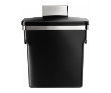 Cos de gunoi pentru usa plastic negru- 10L CW1643