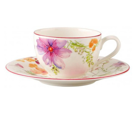 Capucino/tea cup with basic mariefleur plate- 179806/179813