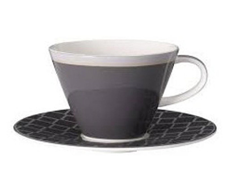 Ceasca cappuccino cu farfurie Caffe Club Uni Steam, cod 176164/176157