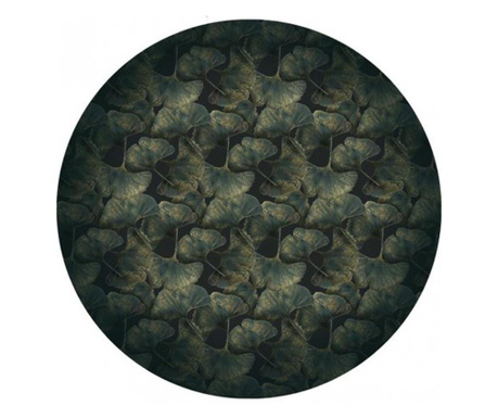 Covor rotund Ginko Leaf Green Round - Moooi Carpets
