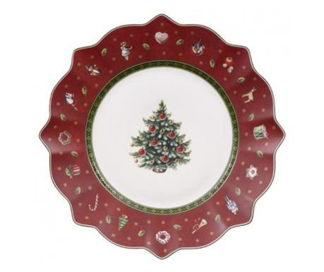 Farfurie aperitiv Toy delight salad plate red, cod 490485