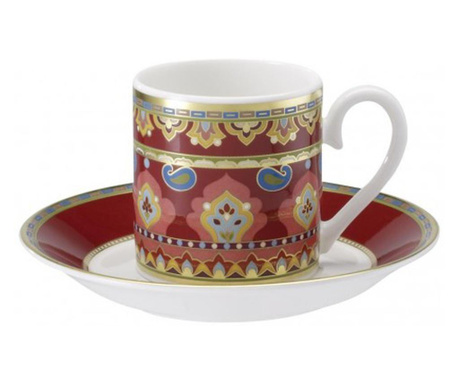 Ceasca espresso cup cu farfurie samarkand rubin-159815