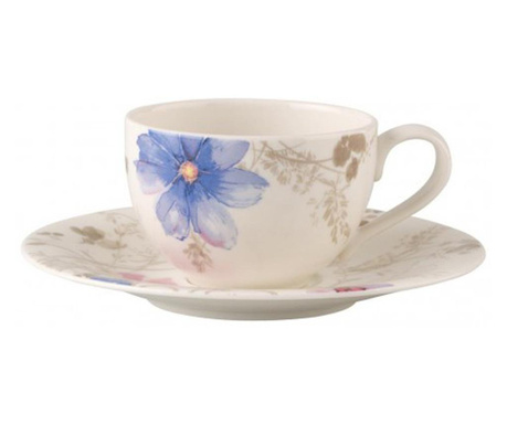 Ceasca cafea cup and saucer mariefleur gris basic, cod 188792/188808