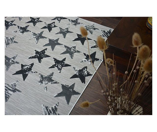 Covor Lisabona 27219/956 Stele Stea negru 120x170 cm  120x170 cm