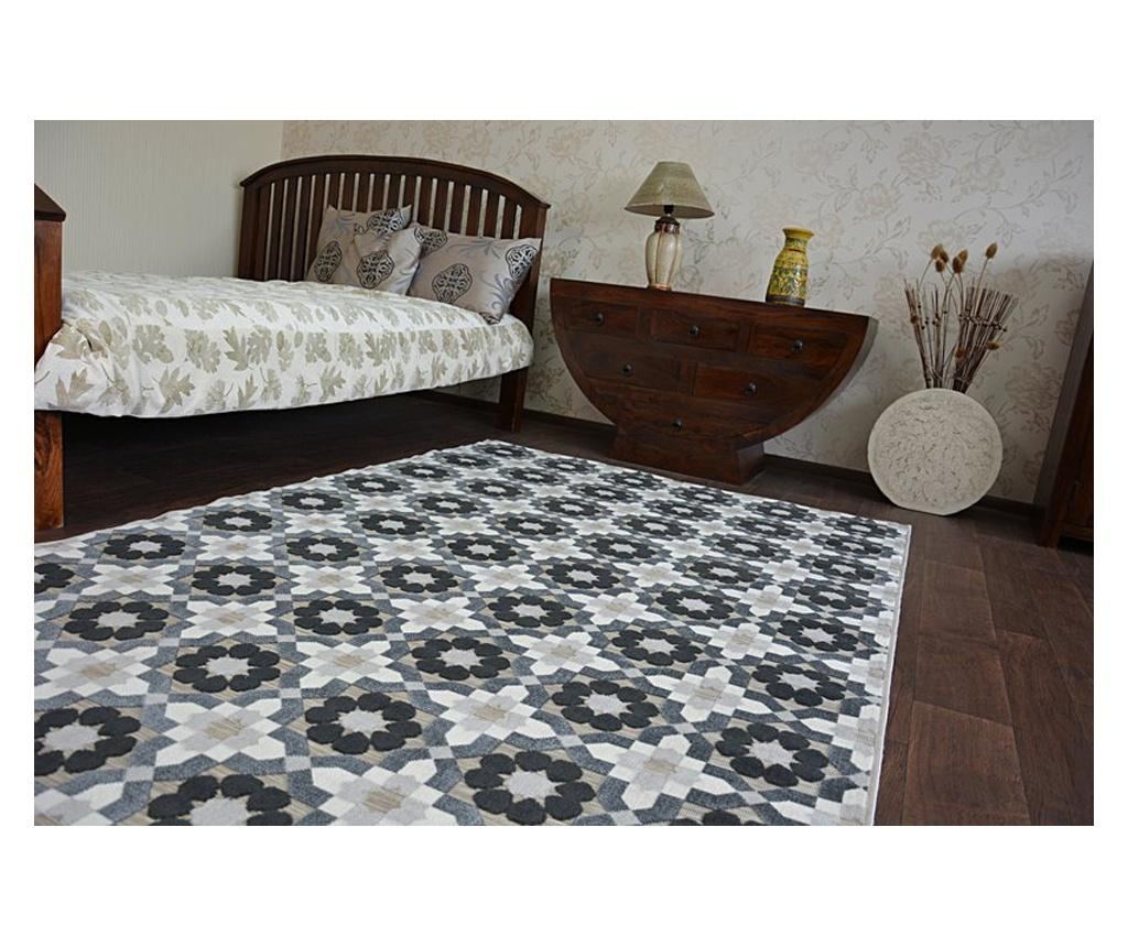 Koberec LISBOA 27206/356 Květiny Šedá 160x230 cm  160x230 cm - 3