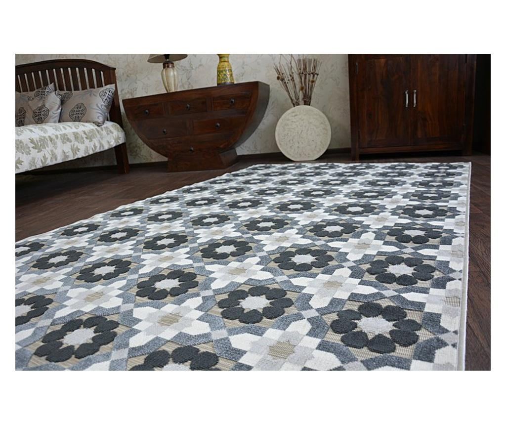 Koberec LISBOA 27206/356 Květiny Šedá 160x230 cm  160x230 cm - 5