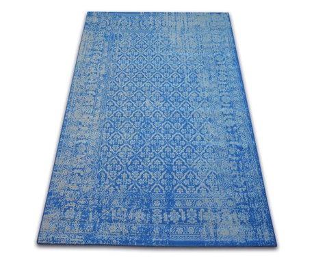 Vintage szőnyeg Virágok 22209/543 kék 160x230 cm 160x230 cm