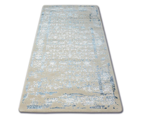 Akril manyas szőnyeg 0920 Kék/Elefántcsont 80x150 cm