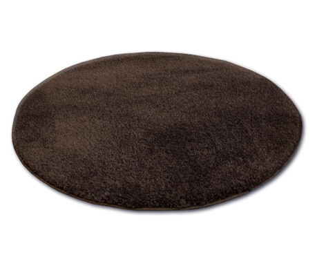 Shaggy szőnyeg kör micro barna kerék 100 cm 100 cm