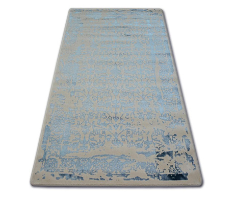 Akril manyas szőnyeg 0920 Elefántcsont/Kék 160x230 cm 160x230 cm